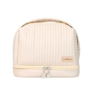 COSMETIQUERA DOBLE PARIS BEIGE