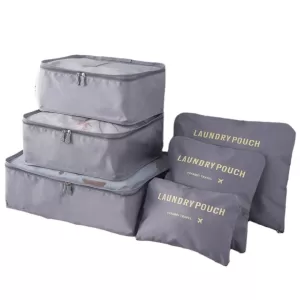 KIT DE 6 BOLSAS LAUNDRY GRIS
