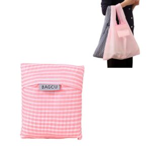 BOLSA DE VIAJE EXPANDIBLE LINEAS ROSADAS