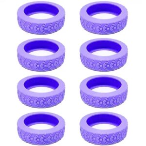FUNDAS DE SILICONA PARA RUEDAS DE MALETA MORADO
