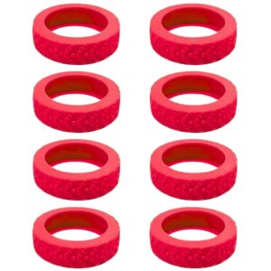 FUNDAS DE SILICONA PARA RUEDAS DE MALETA ROJO