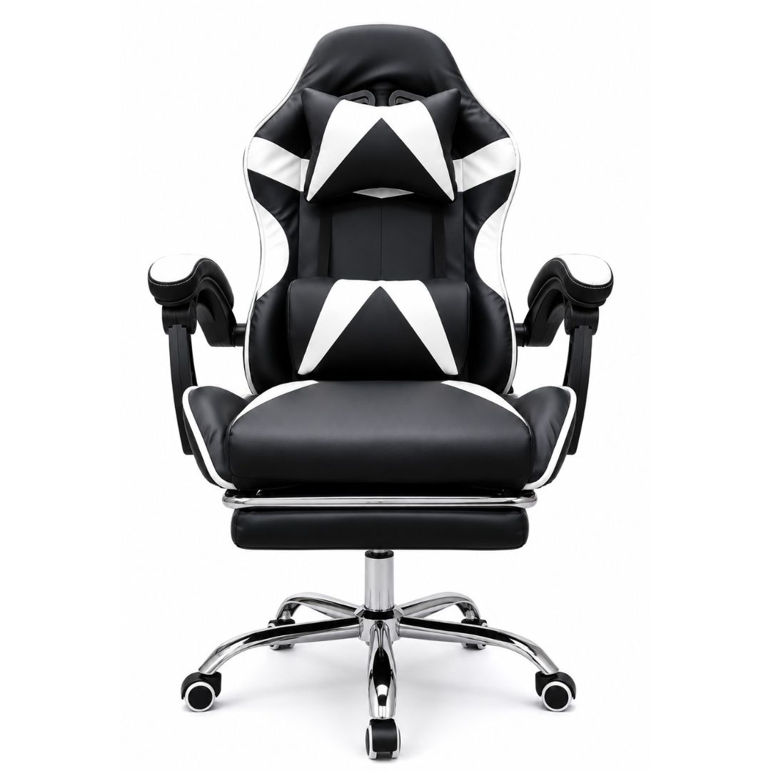 SILLA GAMER WHITE BLACK