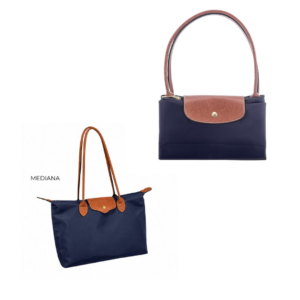 BOLSA SHOPPER AZUL MEDIANA