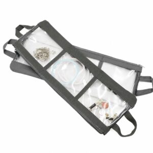 JOYERO CON TRES COMPARTIMIENTOS GRIS DE PVC