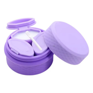 CONTENEDOR DE CREMAS DE SILICON MORADO